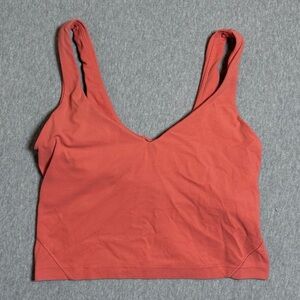 Lululemon Athletica Orange Activewear Top